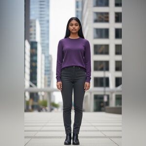 Twik by Simons, Purple Knit Sweater, Size XS